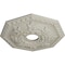 Ekena Millwork Nottingham Medallion (Canopies up to 4 5/8"), 18"OD x 3 1/2"ID x 1 1/2"P, Pot of Cream Crackle CM18NTPCC - alternate 2